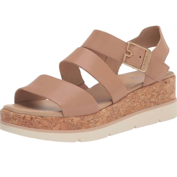 🖤🖤 Dr. Scholl's Shoes Women's Once Twice Espadrille Platform Wedge Sandal - Picture 1 of 7